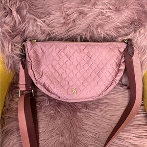 Victoria's Secret Blush Quilted Crossbody Bag